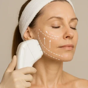 Woman having HI-FU to reduce wrinkles call LA LIPO St Albans Now!