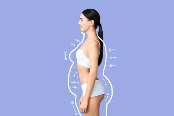 image of woman experiencing fat reduction treatment St Albans