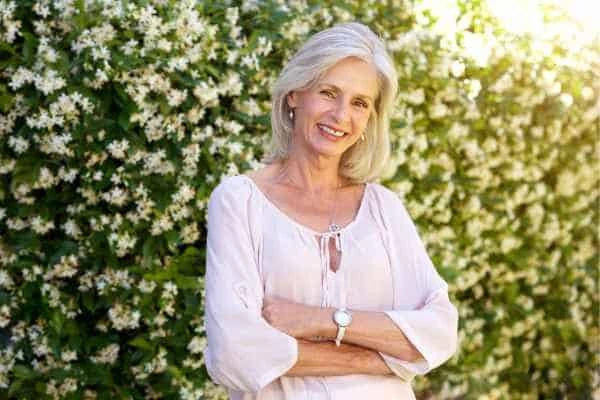 Older woman happy with urinary incontinence treatment St Albans