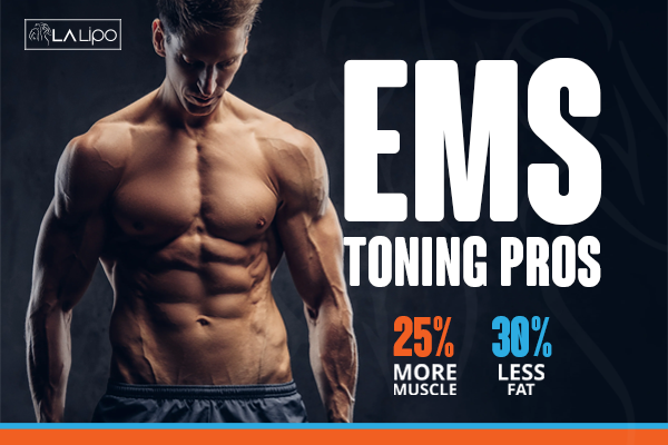 Image of man with sculpted stomach showing the fat loss and muscle gain of LA-EMS Body Sculpting Treatment St Albans